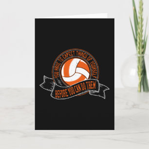 Volleyball - You Have To Expect Things Of Yourself Card