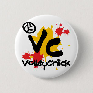 VolleyChick Croobie 6 Cm Round Badge