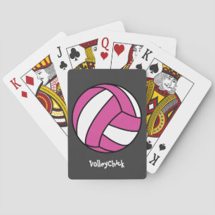 VolleyChick (customisable) Playing Cards