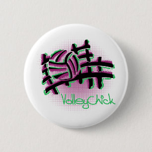 VolleyChick Netzo 6 Cm Round Badge