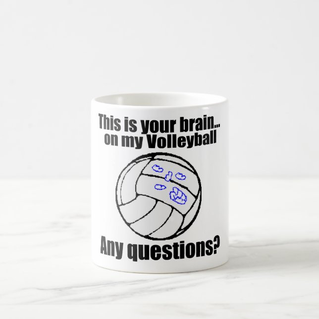VolleyChick's Brain Coffee Mug (Center)