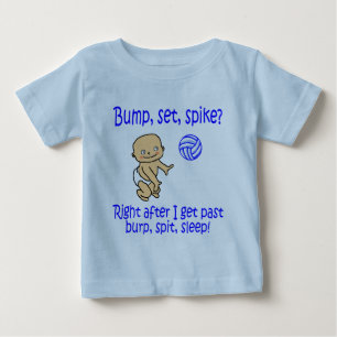 VolleyChick's Bump Set Spike Baby T-Shirt