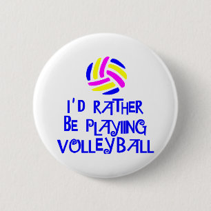 VolleyChick's Rather 6 Cm Round Badge