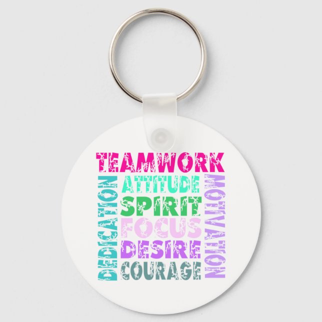 VolleyChick's Teamwork Key Ring (Front)