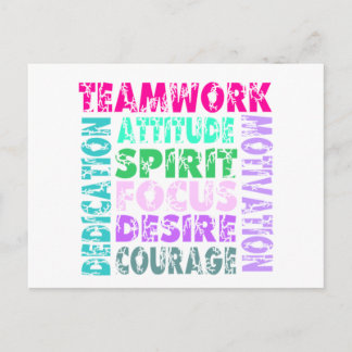 VolleyChick's Teamwork Postcard