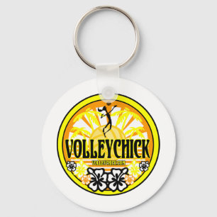 VolleyChickSunshine Key Ring