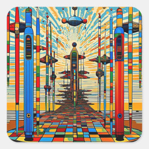 Volo 1 square sticker