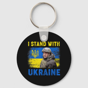 Volodymyr Zelensky I Stand With Ukraine Ukrainian  Key Ring