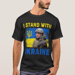 Volodymyr Zelensky I Stand With Ukraine Ukrainian T-Shirt