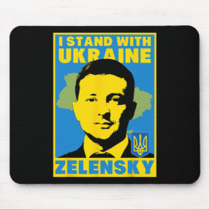 Volodymyr Zelensky Ukraine Ukrainian Flag Shirt  Mouse Pad