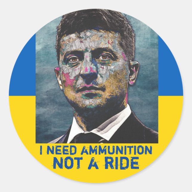 Volodymyr Zelenskyy Stickers (Front)