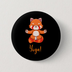 Volpe Yoga - Relaxation And Serenity In A Unique S 6 Cm Round Badge