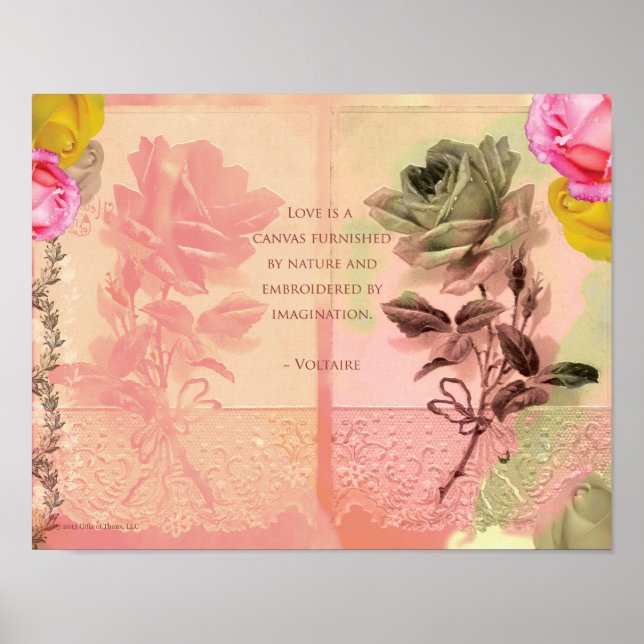 Voltaire, 14" x 11" - Archival Matte Poster (Front)