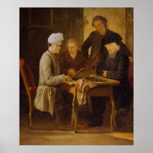 Voltaire at Chess Poster