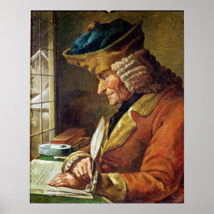 Voltaire in his Study Poster