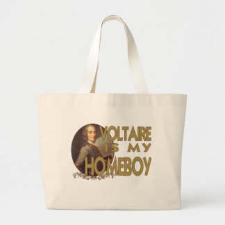 Voltaire Is My Homeboy Large Tote Bag