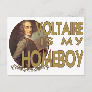 Voltaire Is My Homeboy Postcard