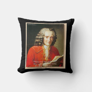 Voltaire "Making Enemies" Quote Rickshaw Throw Pil Cushion