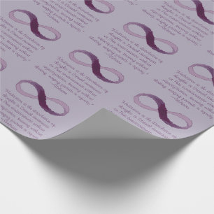 Voltaire Meditaion Infinity Quote Wrapping Paper