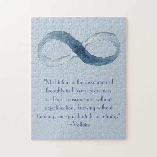 Voltaire Meditation Quote Puzzle (Vertical)
