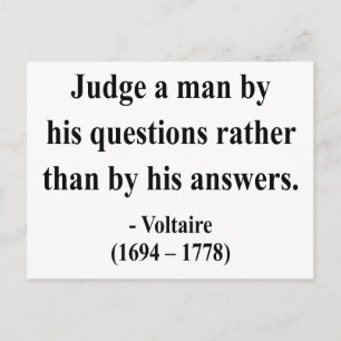 Voltaire Quote 8a Postcard