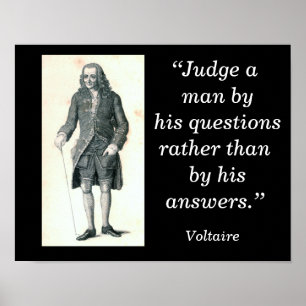 Voltaire quote - art poster