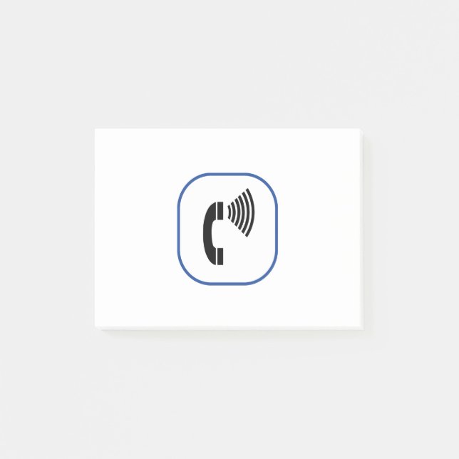 Volume Control Telephone Post-it Notes (Front)