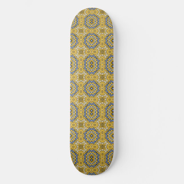 Volume eleven's kaleidoscope art forty-two skateboard (Front)