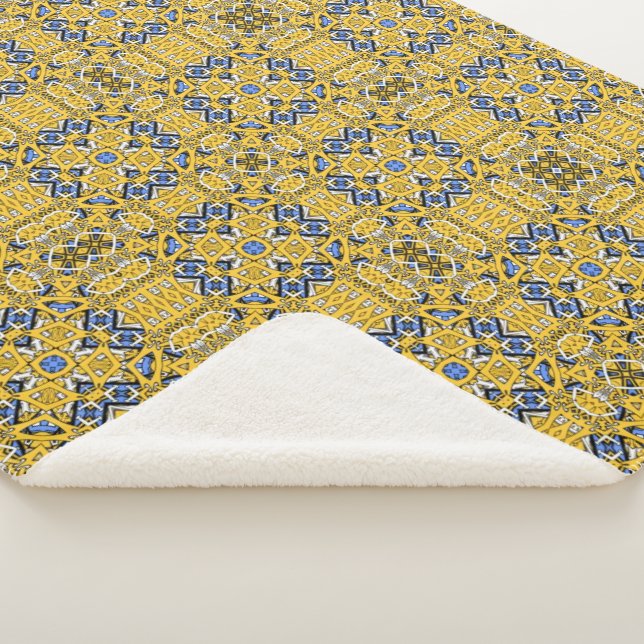 Volume eleven's kaleidoscope art one sherpa blanket (3/4)