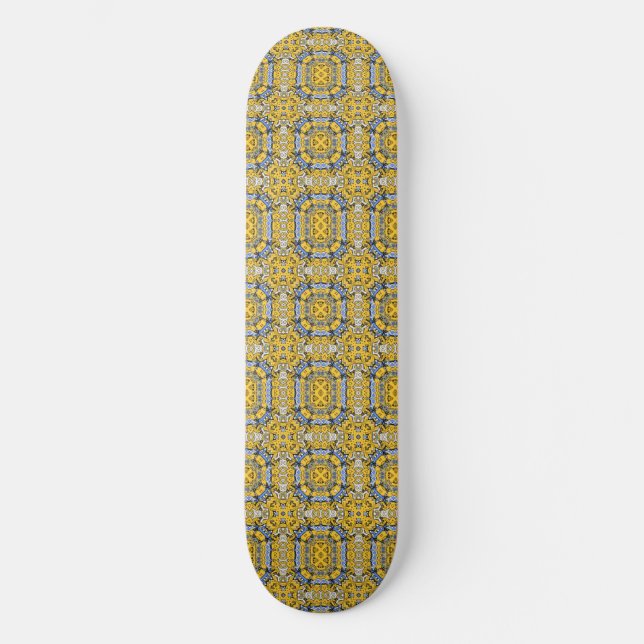 Volume eleven's kaleidoscope art six skateboard (Front)