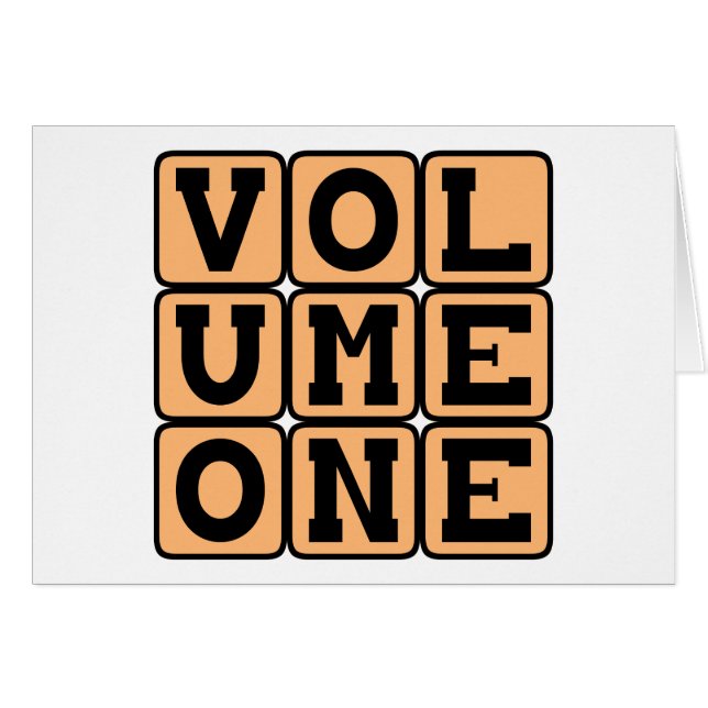 Volume One, First Volume (Front Horizontal)