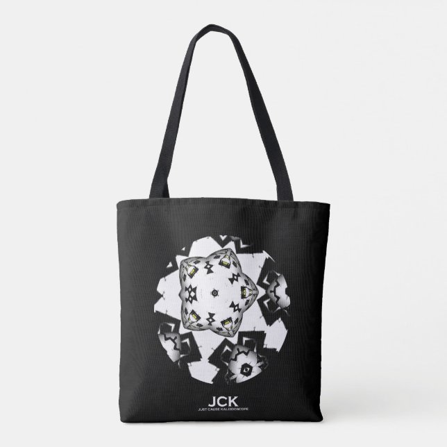 Volume one's kaleidoscope art eight tote bag (Back)