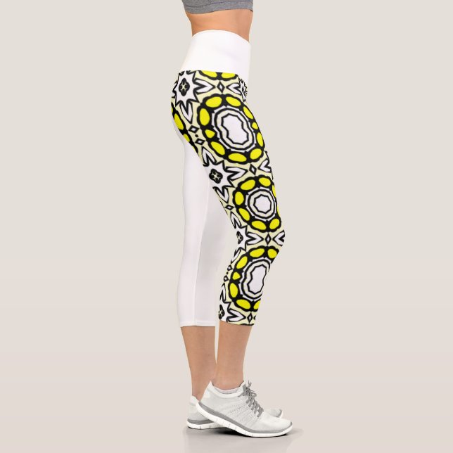 Volume one's kaleidoscope art nineteen capri leggings (Right)