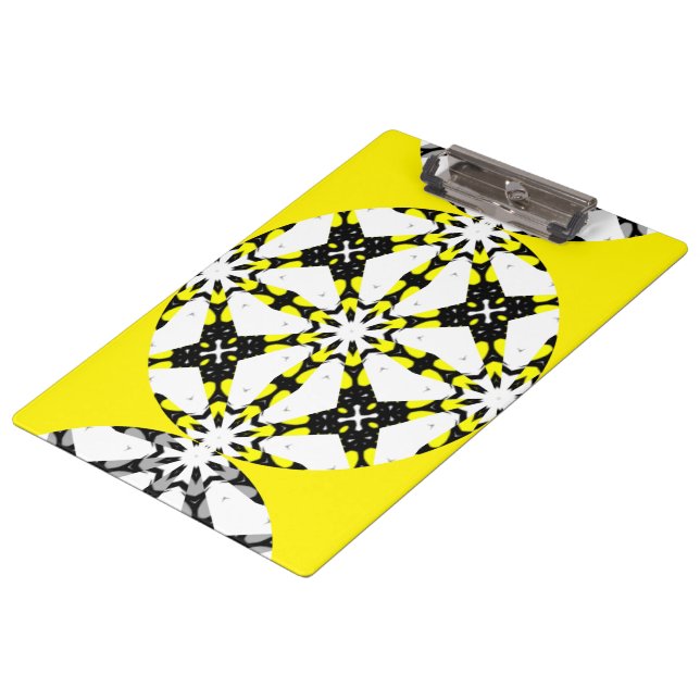 Volume one's kaleidoscope art one clipboard (Angled)