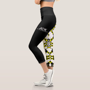 Volume one's kaleidoscope art six capri leggings
