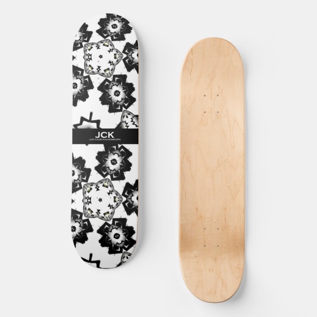 Volume one's kaleidoscope art six skateboard (Front)