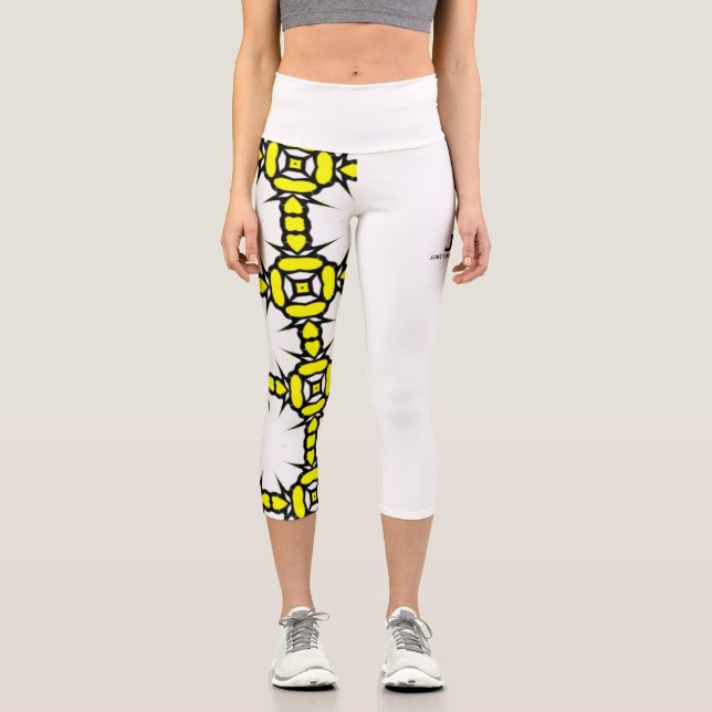 Volume one's kaleidoscope art thirteen capri leggings (Front)