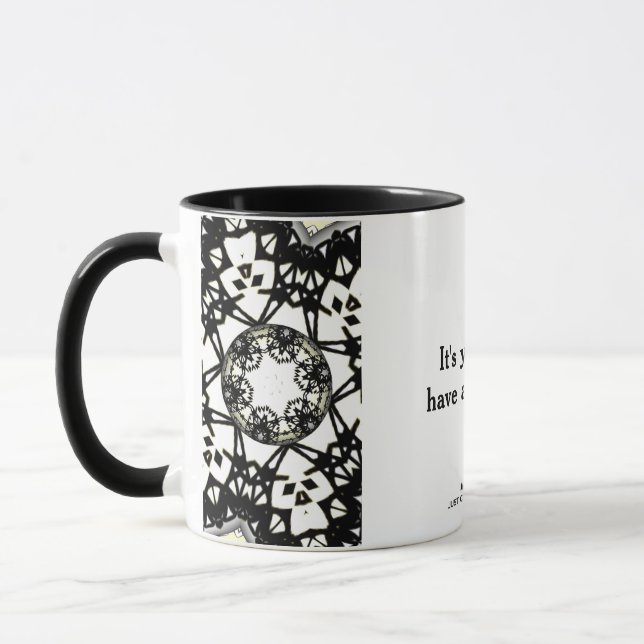 Volume one's kaleidoscope art three mug (Left)