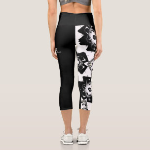 Volume one's kaleidoscope art twelve capri leggings