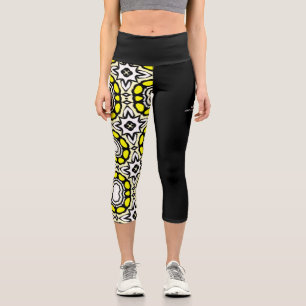 Volume one's kaleidoscope art twenty capri leggings