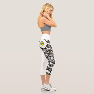 Volume one's kaleidoscope art two capri leggings