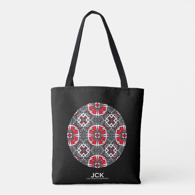 Volume sixteen's kaleidoscope art five tote bag (Back)