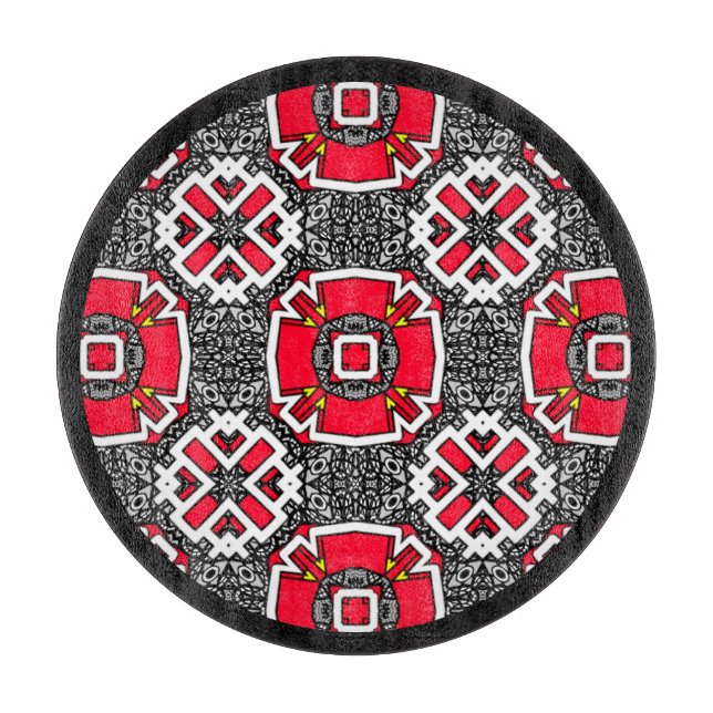 Volume sixteen's kaleidoscope art six cutting board (Front)