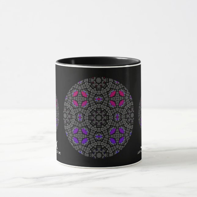 Volume thirteen's kaleidoscope art thirty-one mug (Center)