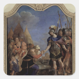 Volumnia before Coriolanus, 1643 Square Sticker