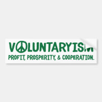 Voluntaryism Bumper Sticker