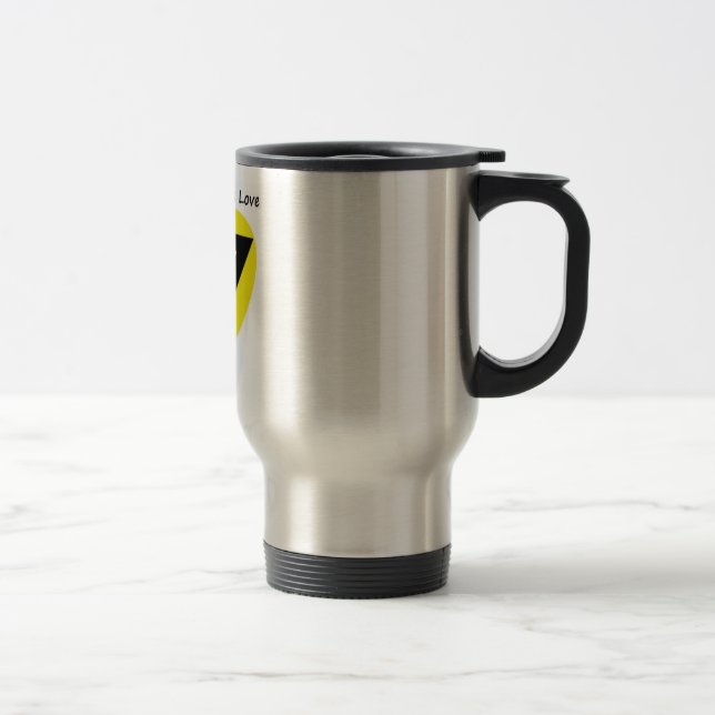 Voluntaryism is Love - Travel beverage container Mug (Right)