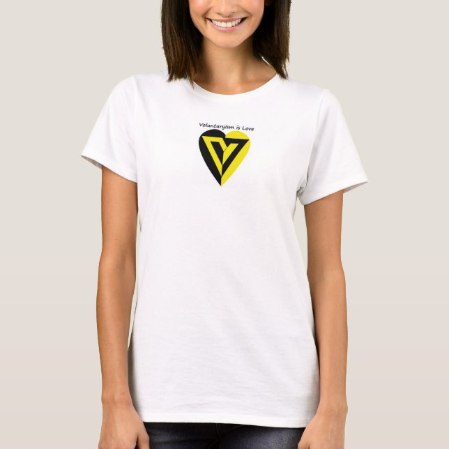 Voluntaryism is Love - Womans Tank top (Front)