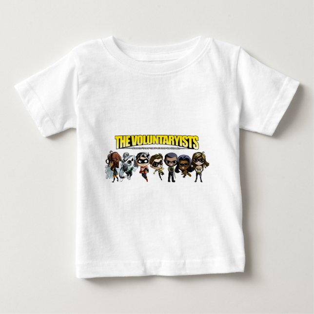 Voluntaryist Comic - Chibi Characters Baby T-Shirt (Front)