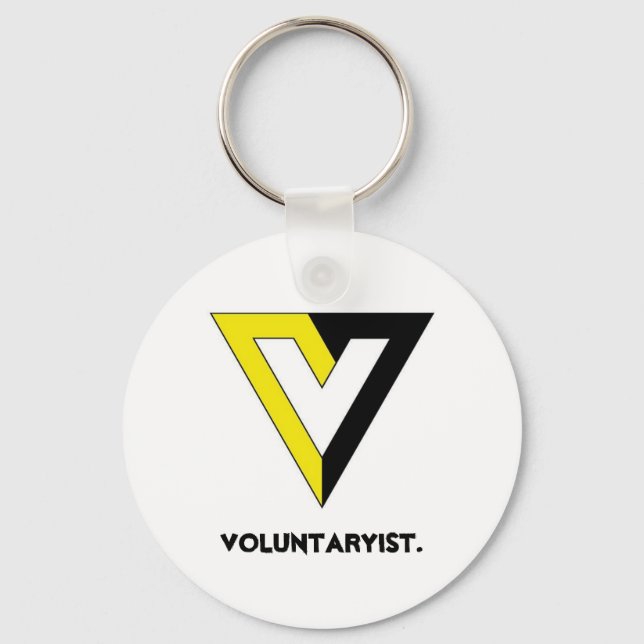 Voluntaryist. Key Ring (Front)
